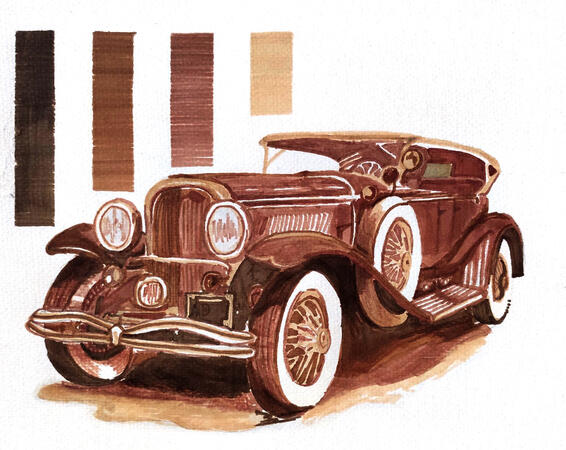 Entourage: Car (Monochromatic)